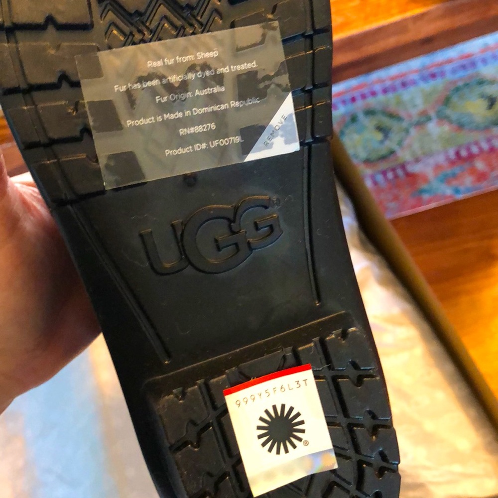 🚫SOLD🚫 🆕 ugg shaye tall black rain boots size 7 - Picture 9 of 10